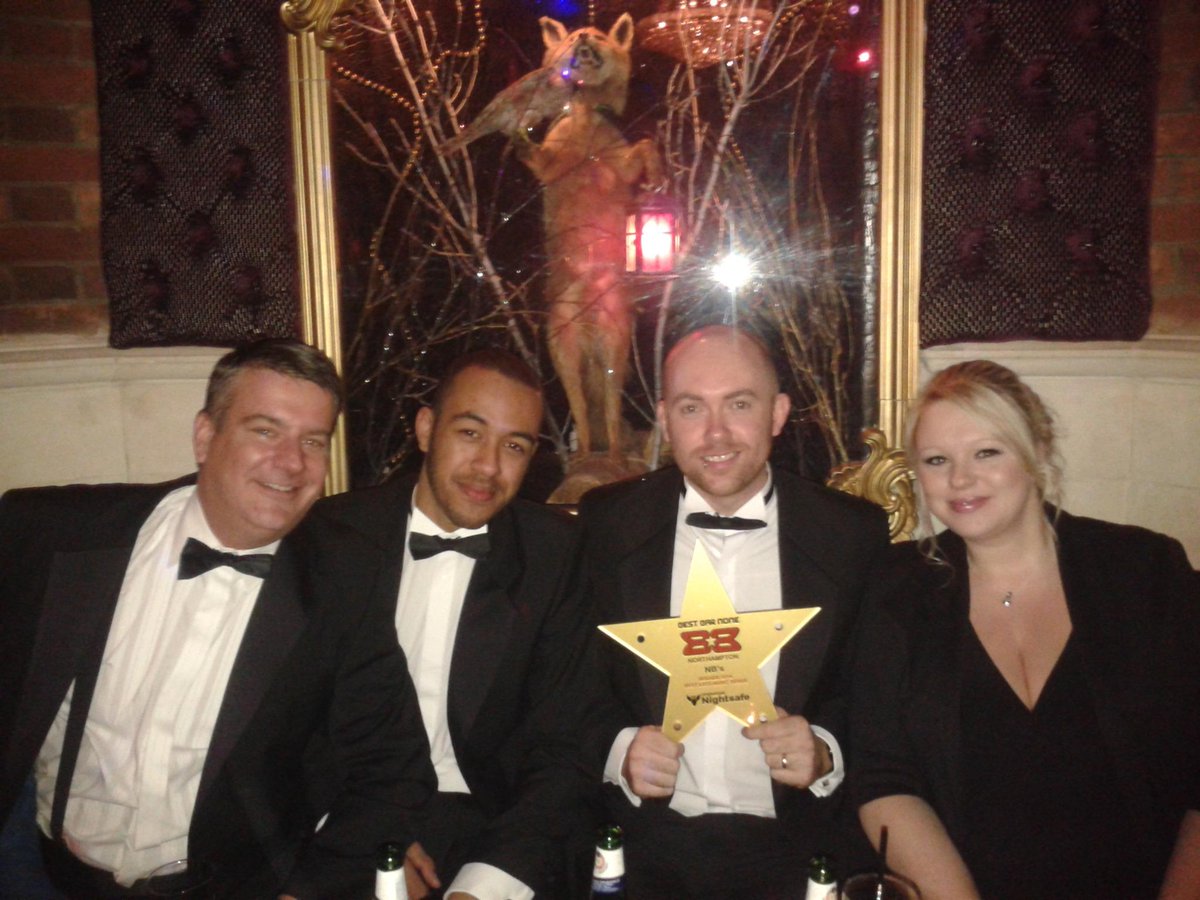 WorthingtonsLS's tweet photo. At the Northampton Best Bar None awards last night, congrats to NB's, Golden Horse and O'Neills - Group winners http://t.co/FsU4zFYOKK