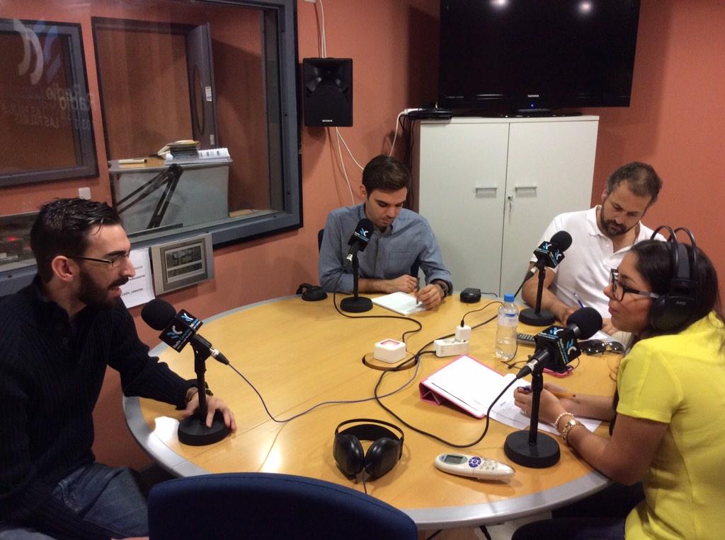 SWGranCanaria's tweet photo. Los chicos de @wosit_es @deck2play y @subastapp esta mañana en @Radio_Canarias gracias y enhorabuena! #SWGC2014 http://t.co/wIwmKYQrXF