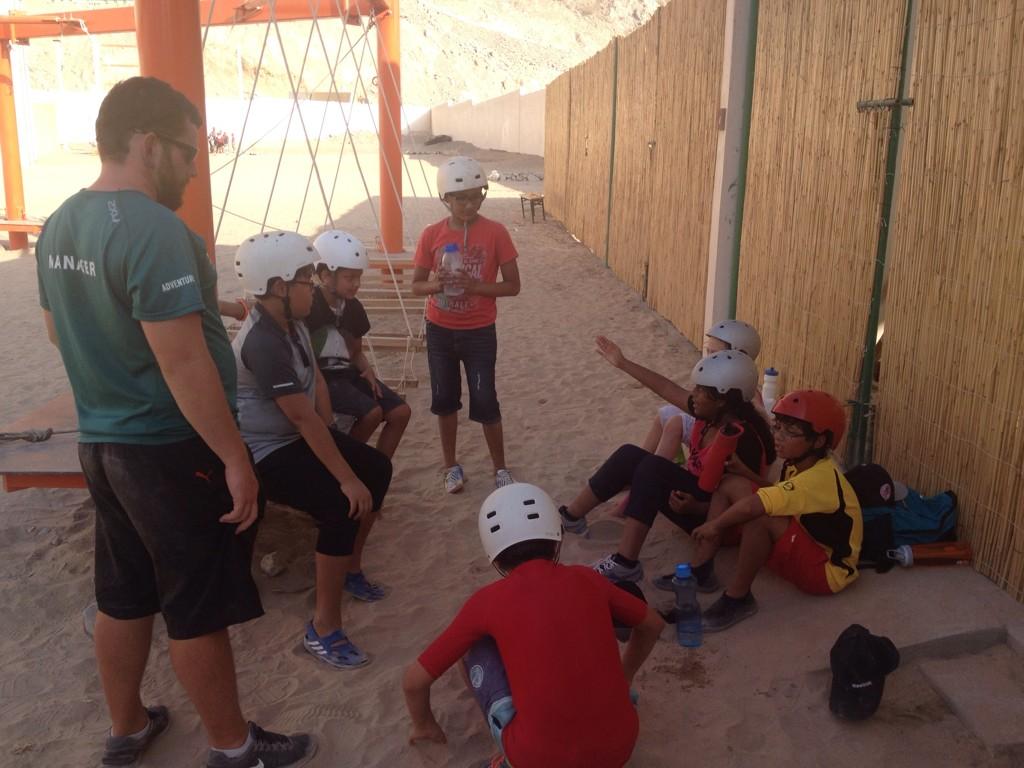 rwagrade5's tweet photo. Some kids are using their problem solving skills to get all their team safely across the ropes. #rwacamp http://t.co/Qf0QoMfsWw