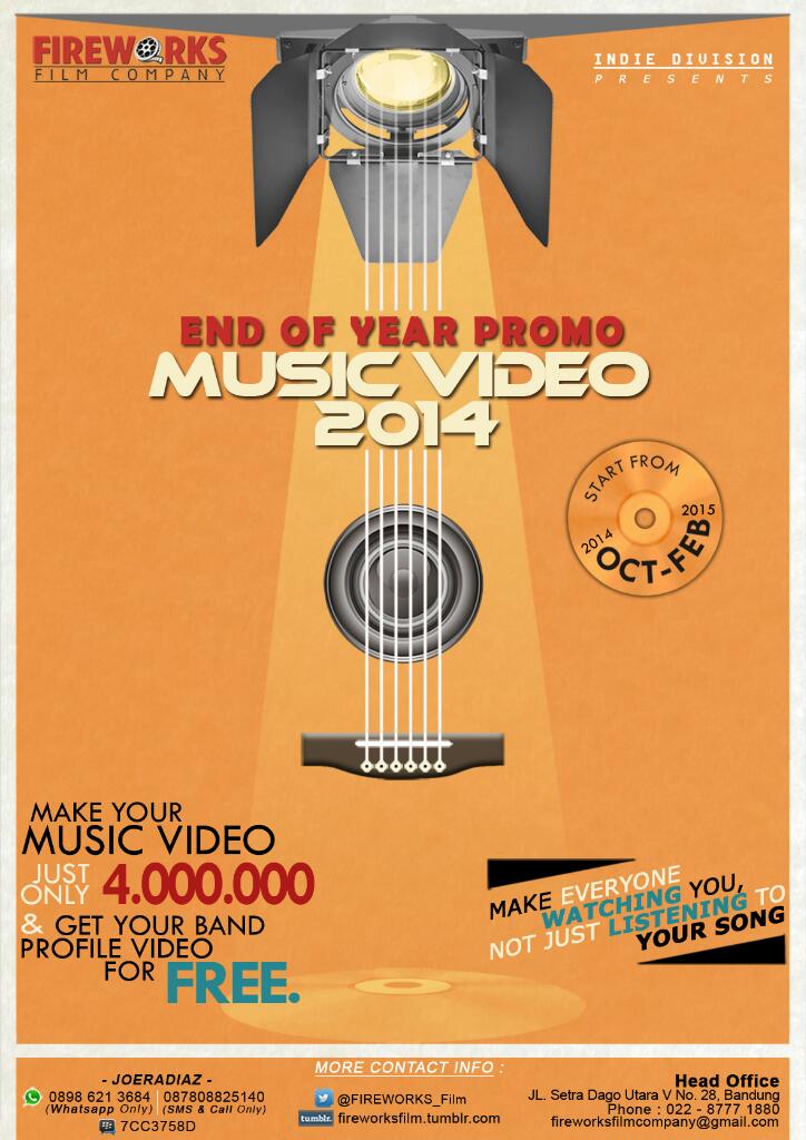 <a href="/OverdoseTerror/">Overdose Terror</a> | Kita ada "Promo Akhir Tahun" utk buat Video Musik. Sbg referensi >youtu.be/k5gQOBBAXbI. Info CP >