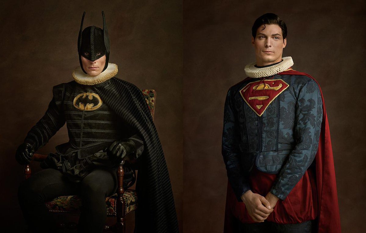 digitalspyfilm's tweet photo. Batman v Superman: Dawn of the 16th Century: Here's some amazing reimagined superhero art http://t.co/PuyLXvmxfB http://t.co/IZdlElAPOm