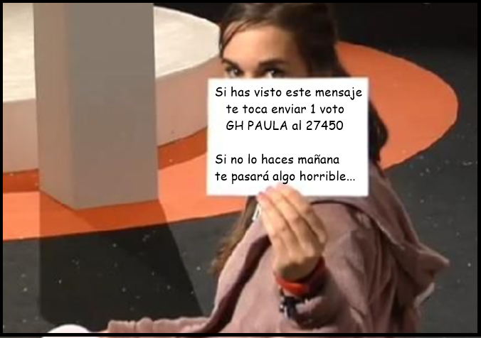 AalejandraFans's tweet photo. Empiezo yo. Un voto. Ahora ver la imagen y hacer lo que os dice Ale ;) #GHDirecto #GH15 #PaulaPaSuCasa #TimoGH15 http://t.co/tCHnkZByHc