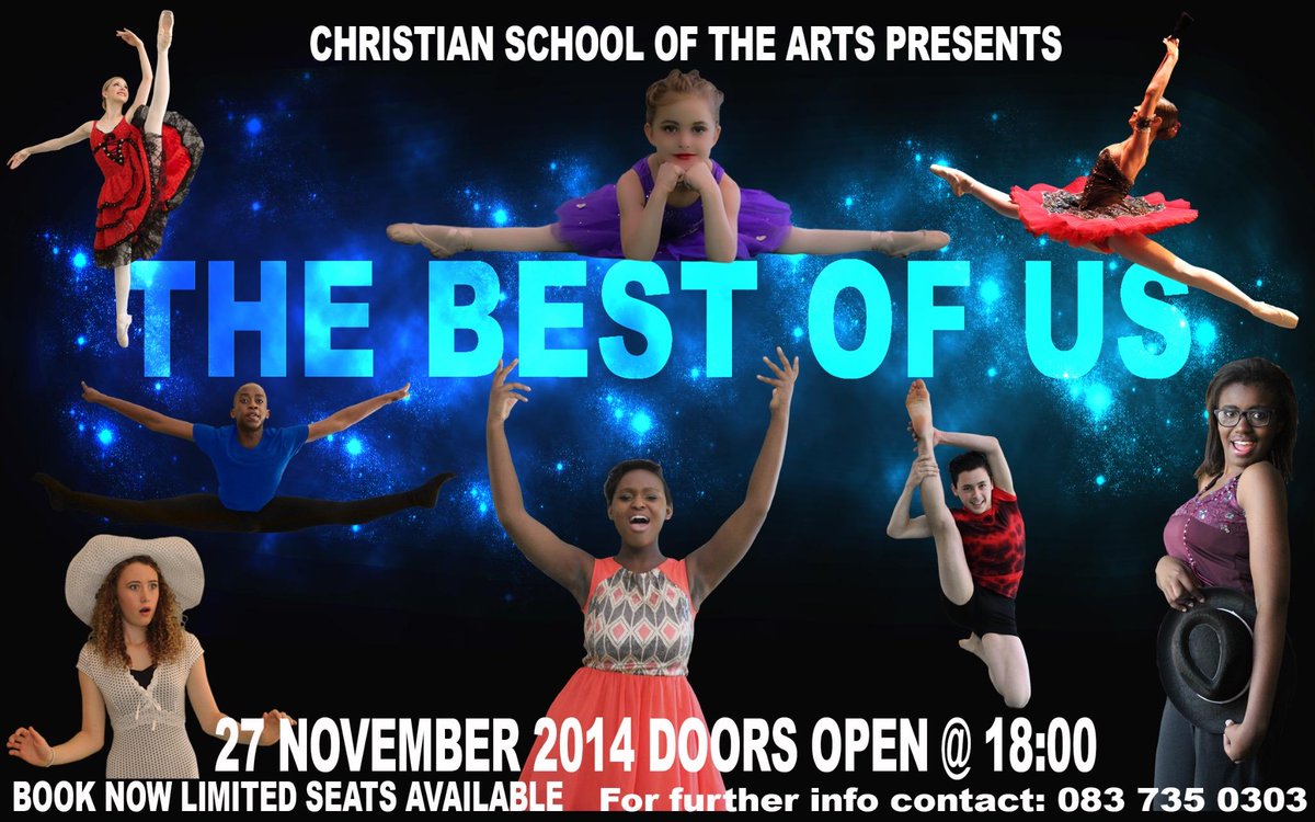 CSAperformance's tweet image. 1000 seats,1 spectacular show, 1 night only!
 Christian School of the Arts is proud to present “The Best of Us”
