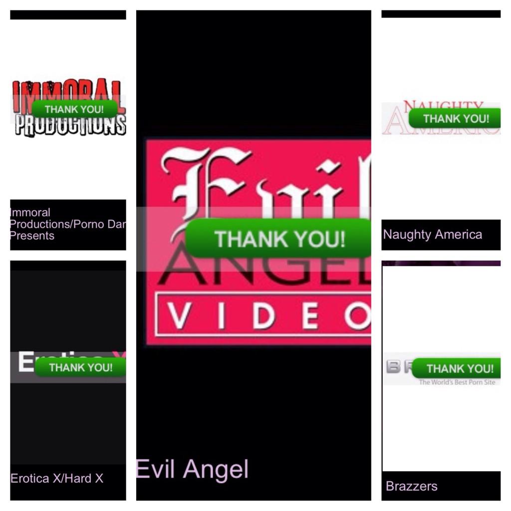 WolfeSK_'s tweet photo. My votes for #FavoriteStudio are @ImmoralLive @EroticaXNews @naughtyamerica @Brazzers @EvilAngelVideo @avnawards 😉👍 http://t.co/CKKBahBECP