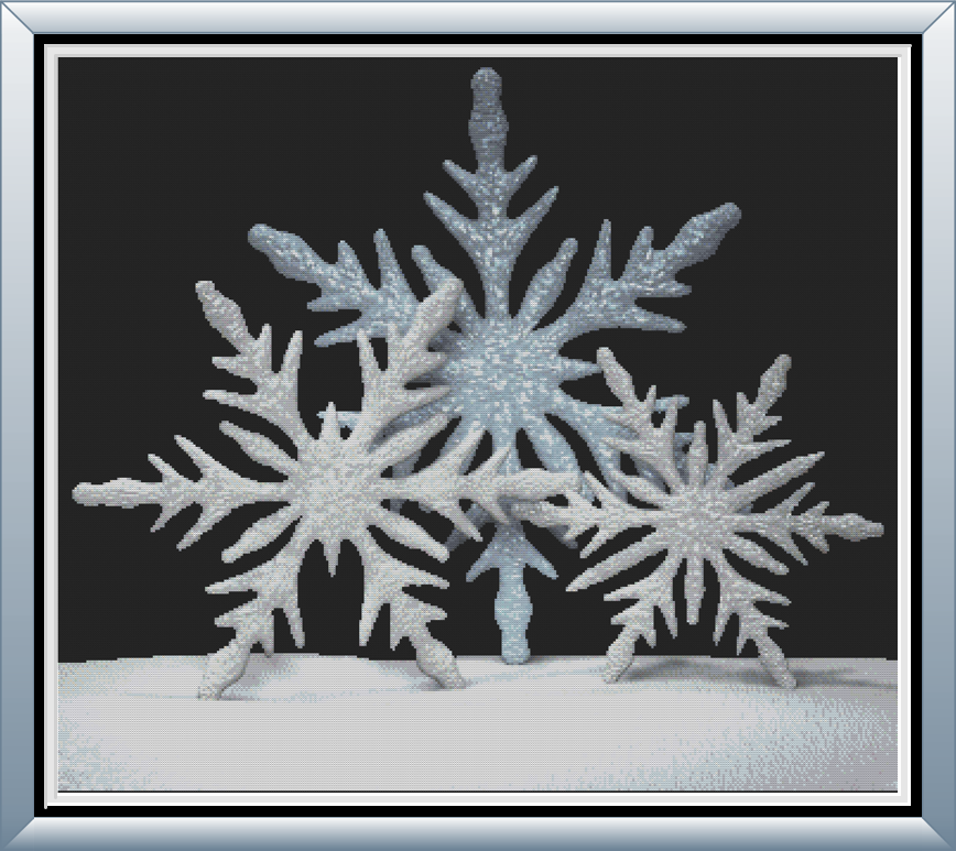 PixelStitchStdo's tweet image. Snowflake Trio Cross Stitch Pattern etsy.me/1ynSBdp via @Etsy #CrossStitchPatterns #NeedleworkPatterns