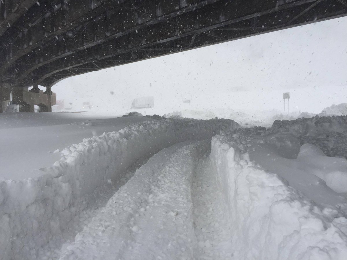 snow on the highway