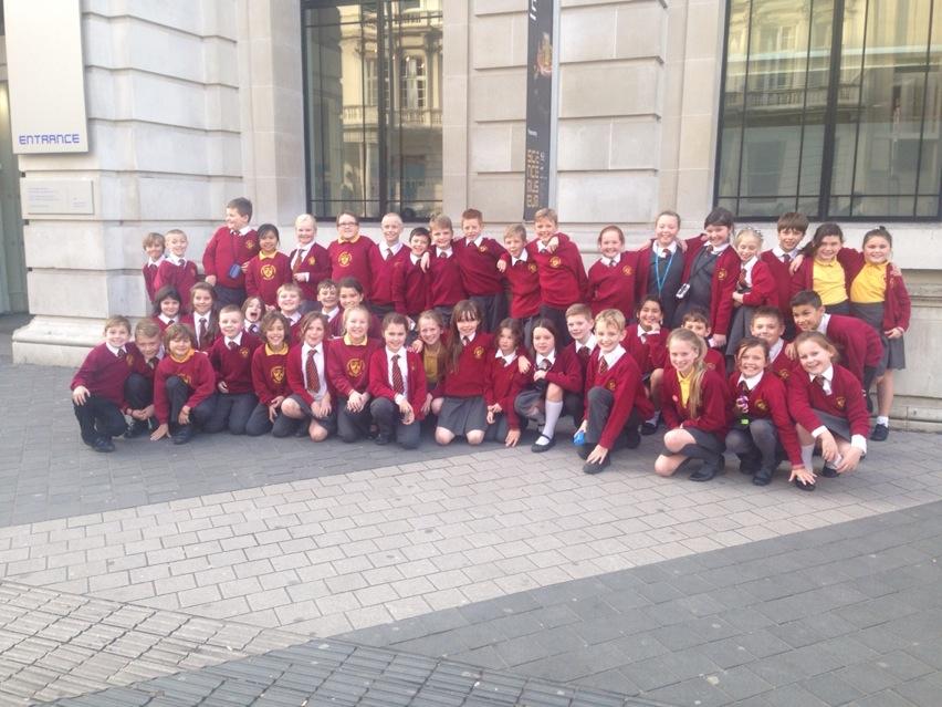 Everyone outside the Science Museum