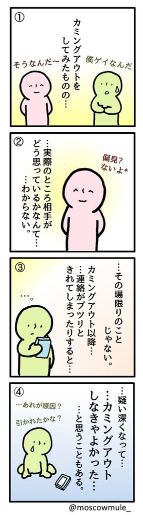 ゲイ漫画118【カミングアウト後は心配】 