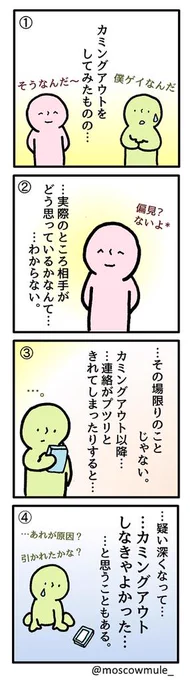 ゲイ漫画118【カミングアウト後は心配】 