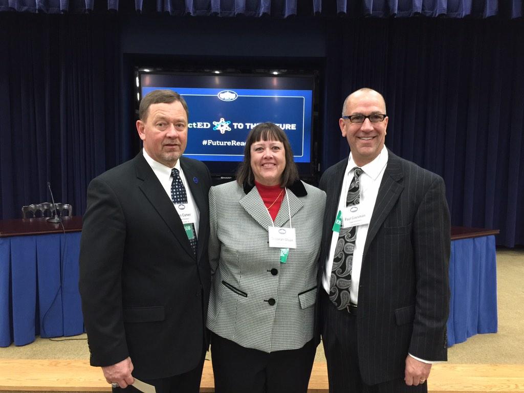 Iowa represents 3 of the 100 superintendents today at the #FutureReady summit <a href="/WhiteHouse/">The White House</a> <a href="/johnccarver/">John C. Carver</a> @superccsddeb