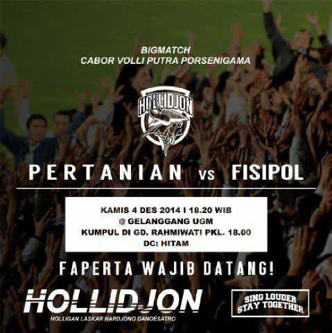 HOLLIDJON's tweet photo. tunjukkan pertanianmu! today 6.30 pm vs fisipol @gelanggangUGM ! @Sosek13_BC @sosek2012 @PetaAgro12 @buperUGM13 http://t.co/egkgjD7uCy