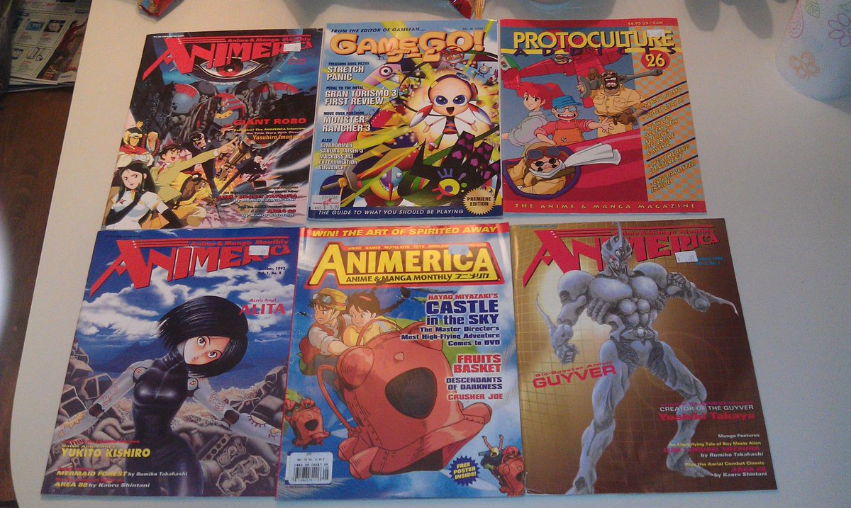 megaplushie's tweet image. Picked up some vintage anime and gaming mags today. #Animerica #GameFan #GameGo #ProtocultureAddicts