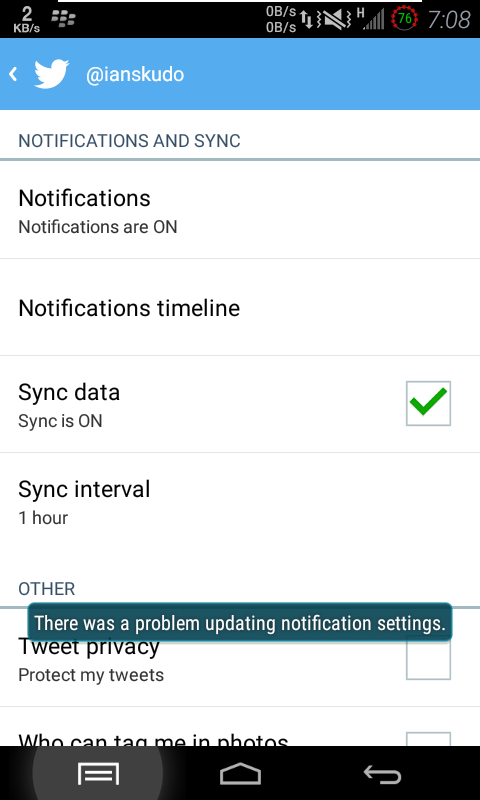 on Twitter: "@twitter why my app cant get notif this screenshot when