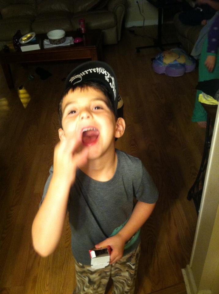 STFguitar's tweet photo. My nephew sporting the #SurrenderTheFall hat. http://t.co/EzqXK70eBN