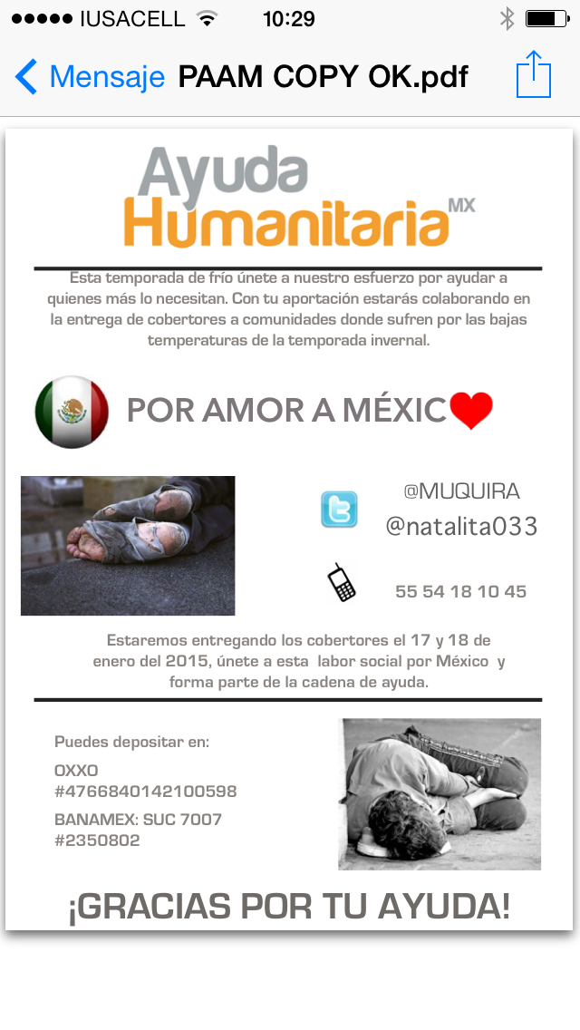 MUQUIRA's tweet image. #CadenaDeAyuda #DarEngrandece
@natalita033 hagamos de este un mejor país