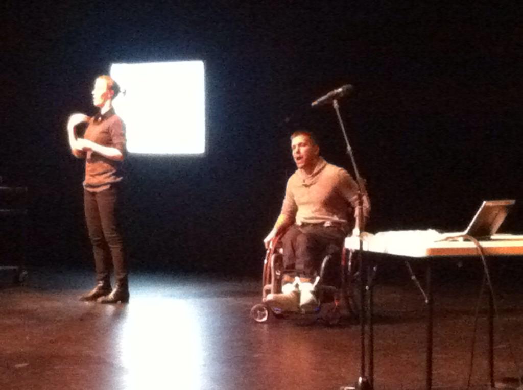 RickHansenFdn's tweet photo. Awesome presentation by @Marco_Pasqua about accessibility and @myplanat at #IDPD2014! http://t.co/ov6drxXbje