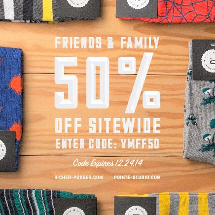 Vince_Believer's tweet image. 50% OFF #richerpoorer &amp;amp; #pointestudio w/ code: "VMFF50". Use at checkout til 12/24. (excludes Topo kits &amp;amp; MizzFit)