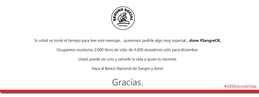 rlutz3101's tweet photo. Por eso el sábado vamos de #BancoDeSangreTour "@ccssdecostarica: 2.000 veces gracias. #2000LitrosdeVida. Rt. http://t.co/jTWmsi0c6B"