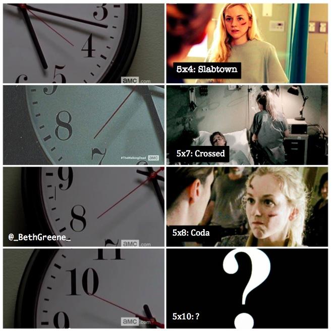 _BethGreene_'s tweet photo. We all know that clocks are important.  But what about episode 10?  Maybe a flashback?
#TWDFamily 
#RIPBeth http://t.co/aYRsuljvBF