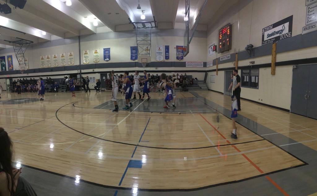 Round two! Senior boys VS. Riffel!🏀 #WereWinning