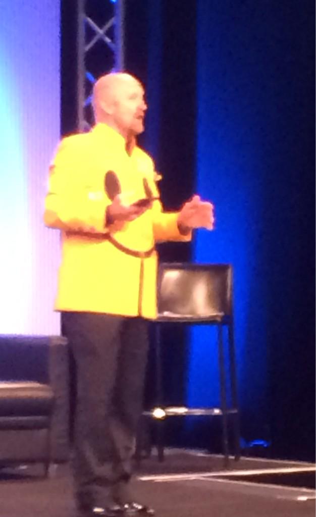 Elllsee's tweet image. The very funny Scott Williams Dr Happy at #pco14 :o)