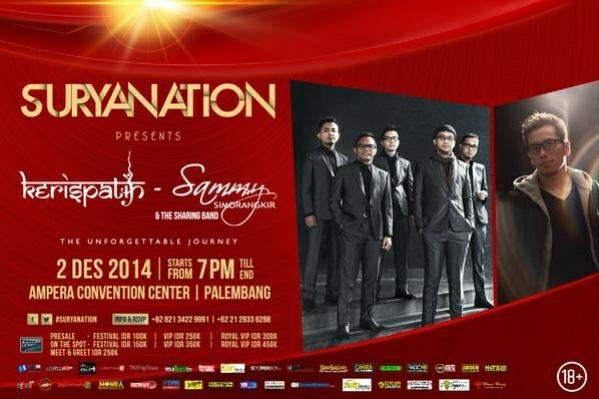 SaVer_IND's tweet photo. Malam ini bang @sammy0809SmrgkR akan perform bareng ex-Band nya di Ampera http://t.co/yC0OnFoQU3,Palembang @SaVer_PLG http://t.co/6z9JkpUSRK