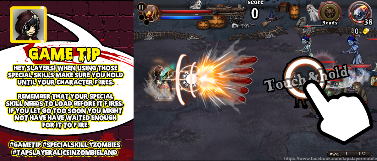 TapslayerAlice's tweet photo. TOUCH and HOLD to use your character's special skill. Make sure you have enough mana in order to use it. #Tapslayer http://t.co/9ukjzTQwXY