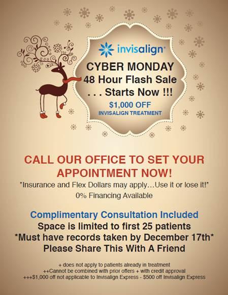 GreenCityDental's tweet photo. Straighten out those teeth! Call today & get $1000 off Invisalign! 425-776-3352 #invsialign #CyberMonday #dentist http://t.co/xmbvJAmKz7