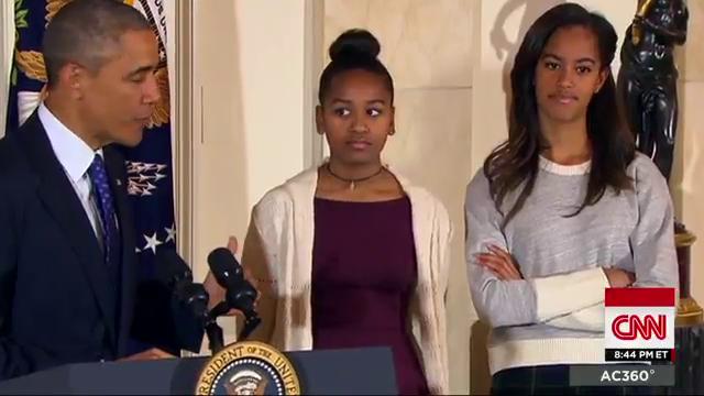 AC360's tweet photo. A snr #GOP staffer resigns after remarks about #SashaAndMalia. What do you think about it? #AC360 has the latest next http://t.co/cwp5tZuzTT