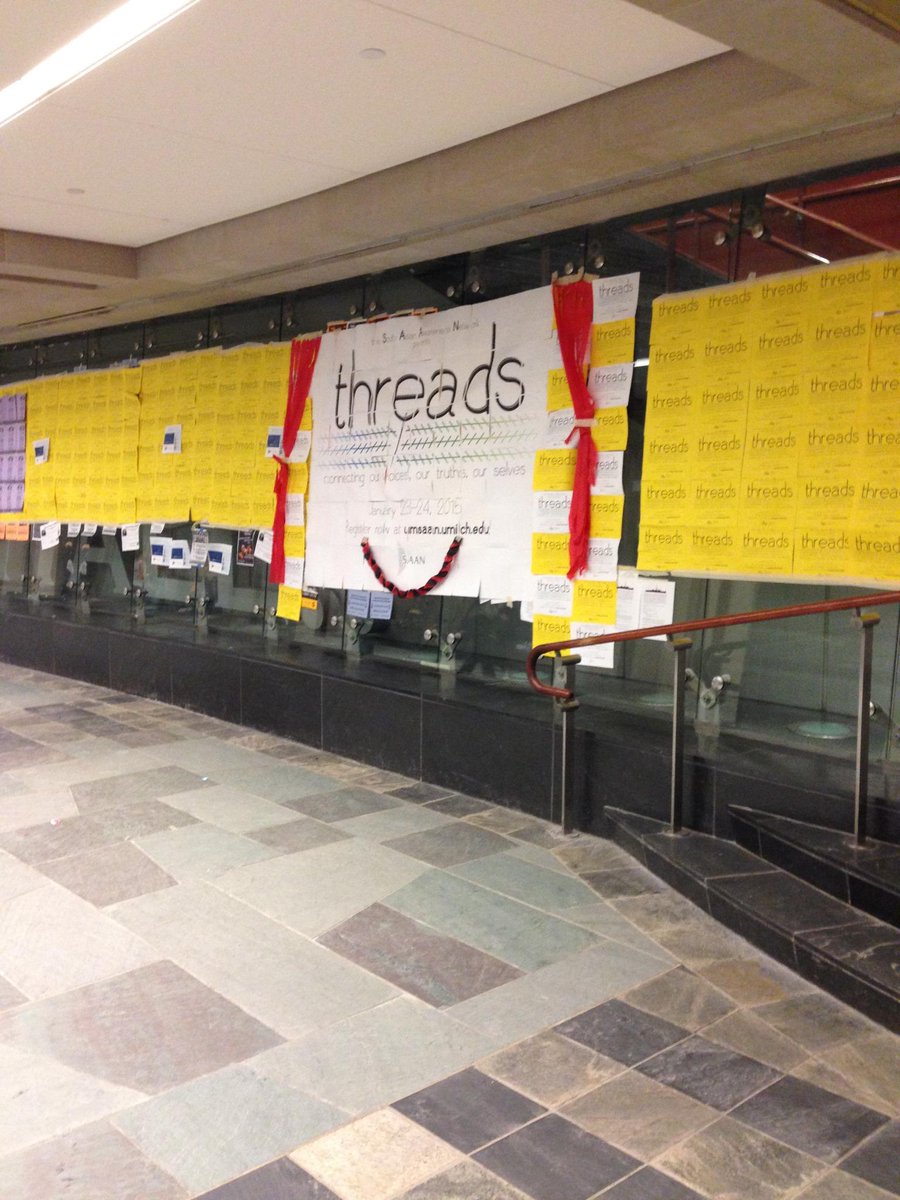 UM_SAAN's tweet photo. Questions about the conference? We're at the Posting Wall from 10-3 all week!
#threads2015 
http://t.co/bKghiKYy1J http://t.co/9aOtIHdbYM