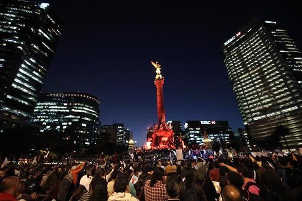 VivirSelva's tweet image. Imágenes d toma de Conciencia #México y el #YaMeCanse de falta d humanidad del gobierno...
Ángel de la Independencia