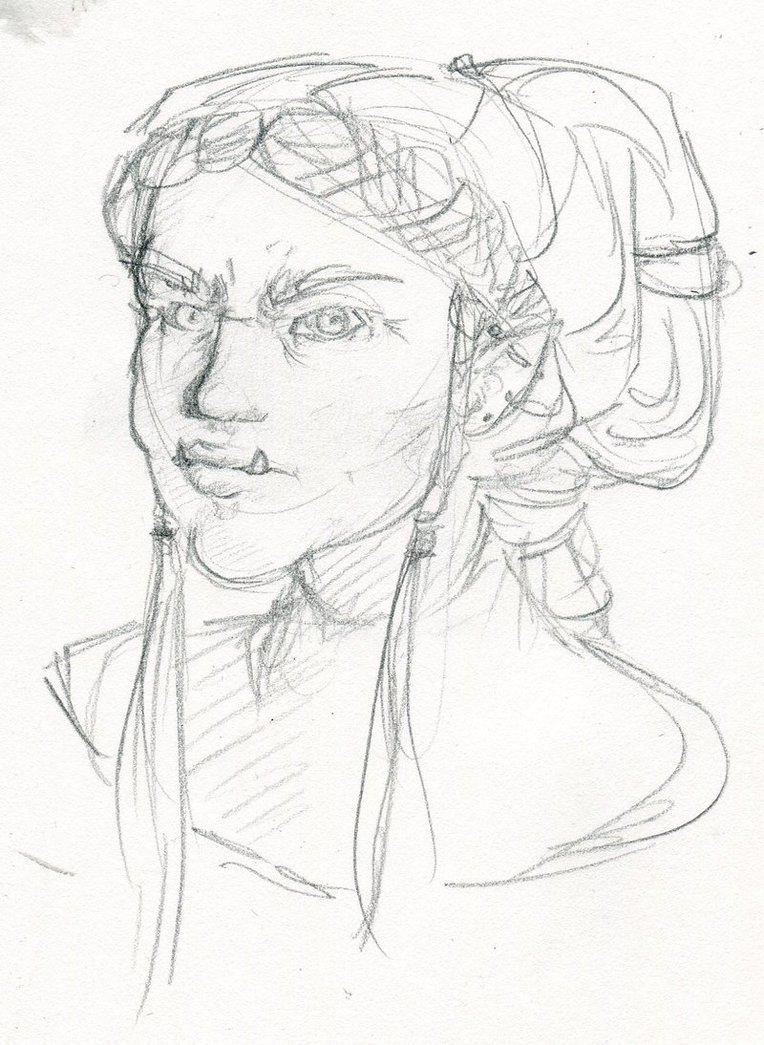 xombiehamster's tweet photo. It's #DecemberDrawMonth and I'm sketching half-orc bards for our next #Pathfinder campaign. :) http://t.co/TntuJvTfSX