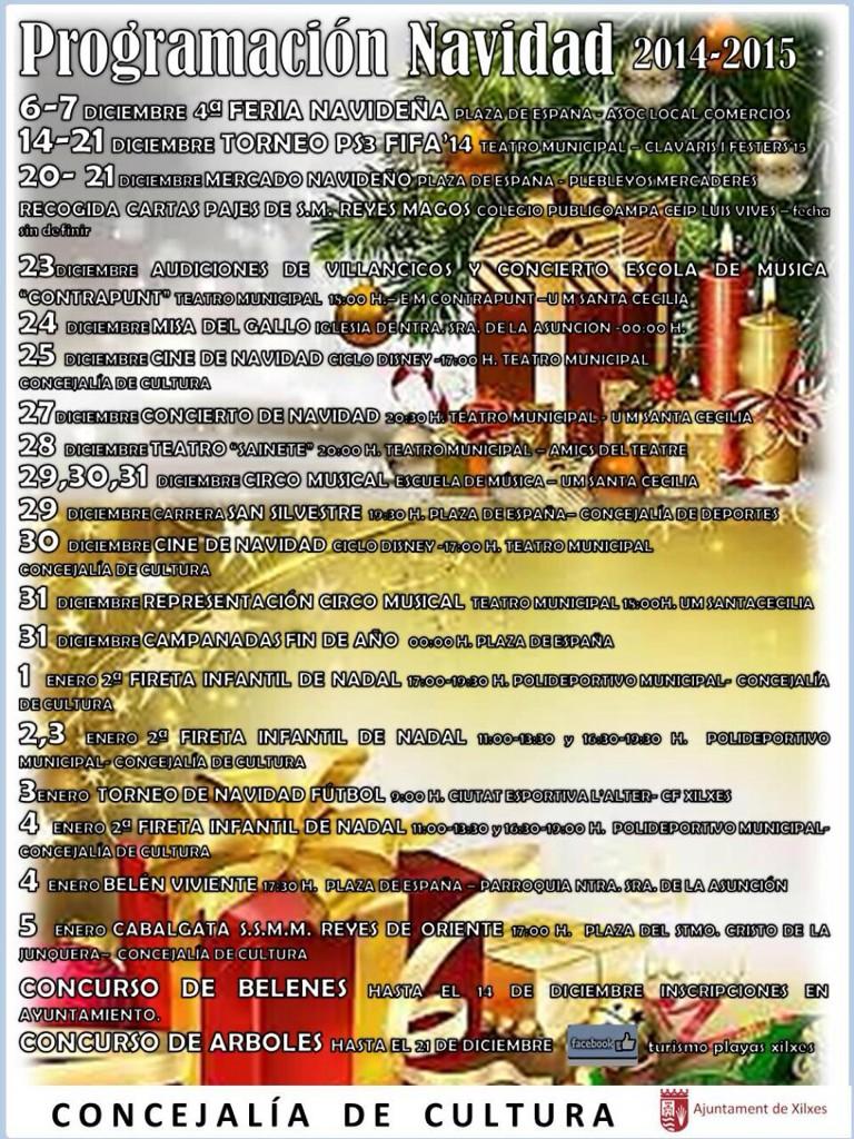 Aquí tenemos la programación para estas fiestas en Xilxes