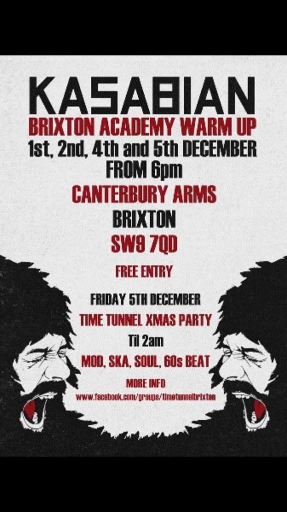 Michfitz95's tweet photo. #Brixton #CanterburyArmsB #kasabian http://t.co/5dbCdGoQnR