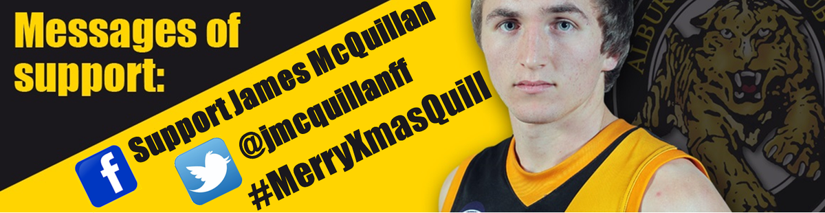 If you'd like to leave James a message of support please #MerryXmasQuill and link us in <a href="/jmcquillanff/">James McQuillan</a>. Much love...
