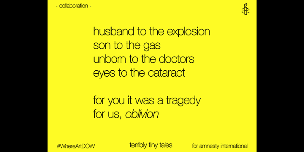 prateekdevta's tweet photo. Don't ever forget, it was a 'Tragedy' that continues till now! http://t.co/7iYn2d9B4W
#BhopalDisaster #WhereArtDOW http://t.co/LqHJ51XBMT