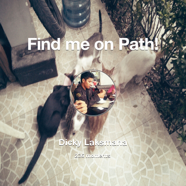 Dicky_Lucks's tweet photo. I've shared 236 memories with my friends on #Path - see them now at http://t.co/znFGdeijq3! #thepersonalnetwork http://t.co/0Os3CbcfnS
