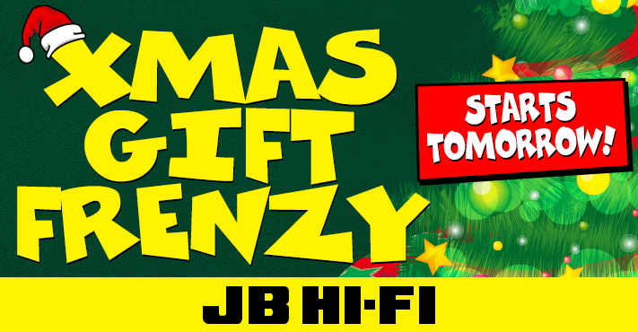JBHiFi's tweet photo. Be prepared! @JBHiFi's Big Xmas Gift Frenzy kicks off tomorrow! http://t.co/mWc3ZuedYS