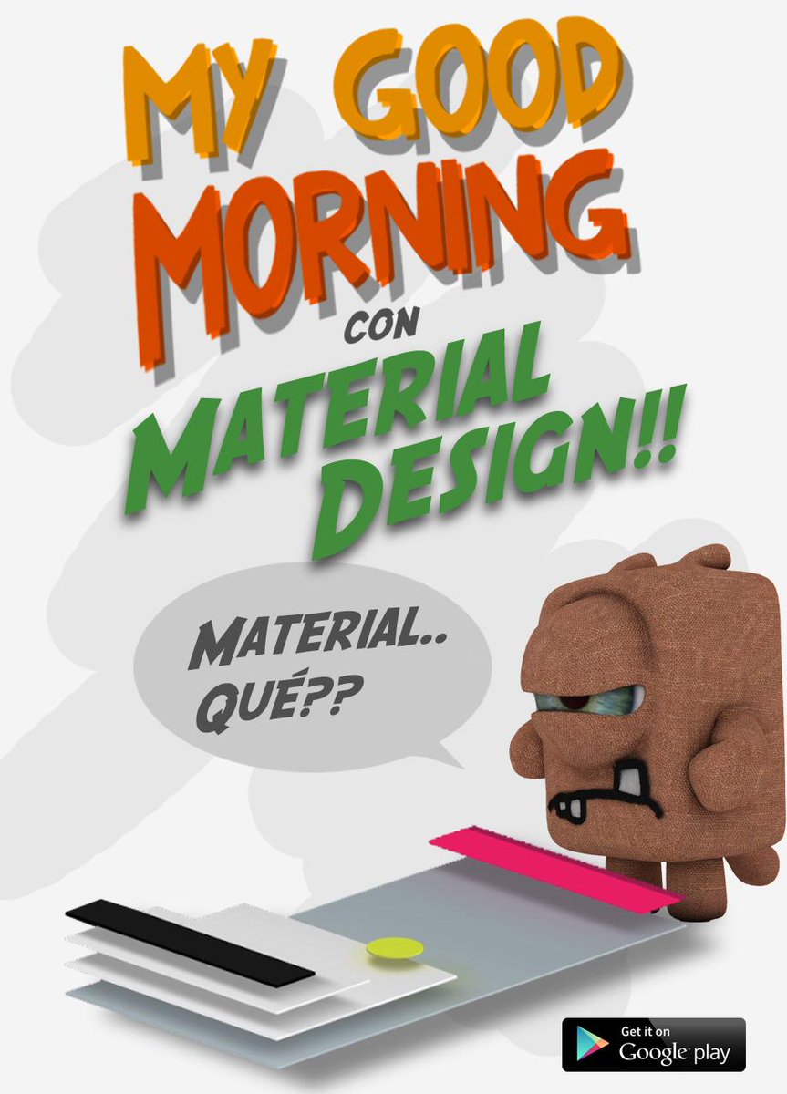 HelloVierco's tweet photo. My Good Morning, el despertador más chulo para android, ahora adaptado a Material Desing! https://t.co/Cr3fl1C4Se http://t.co/g3GeW9FdT6