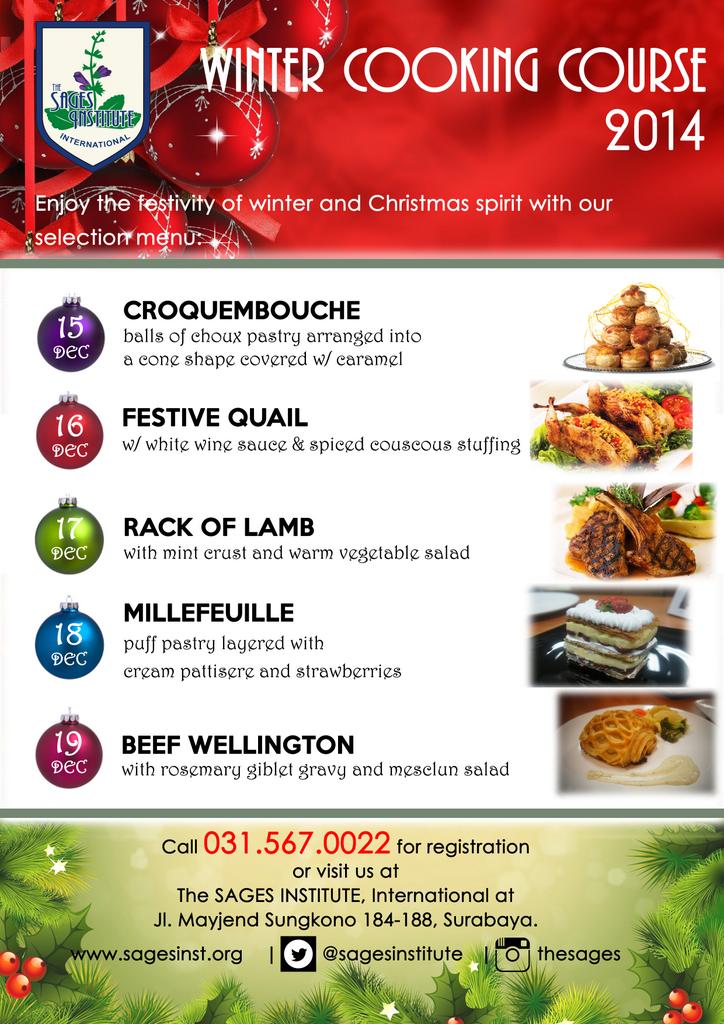 sagesinstitute's tweet image. Celebrate this season with cooking! Register yourself or groups now #cookingclass #FunKitchen #SagesInstitute ❄⛄🍰🍖