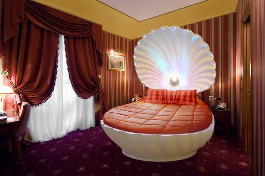 DesignChamber's tweet photo. Необычная кровать - ракушка    #bedroom     #спальня http://t.co/dSLl3wiBla