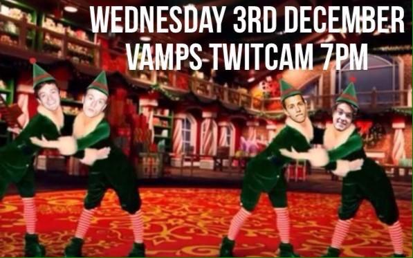 TheVampsToSpain's tweet photo. ¡Twitcam de The Vamps mañana a las 20:00 (hora peninsular española)!
"Merry Tristmas" a todos... http://t.co/reLdXfRNow