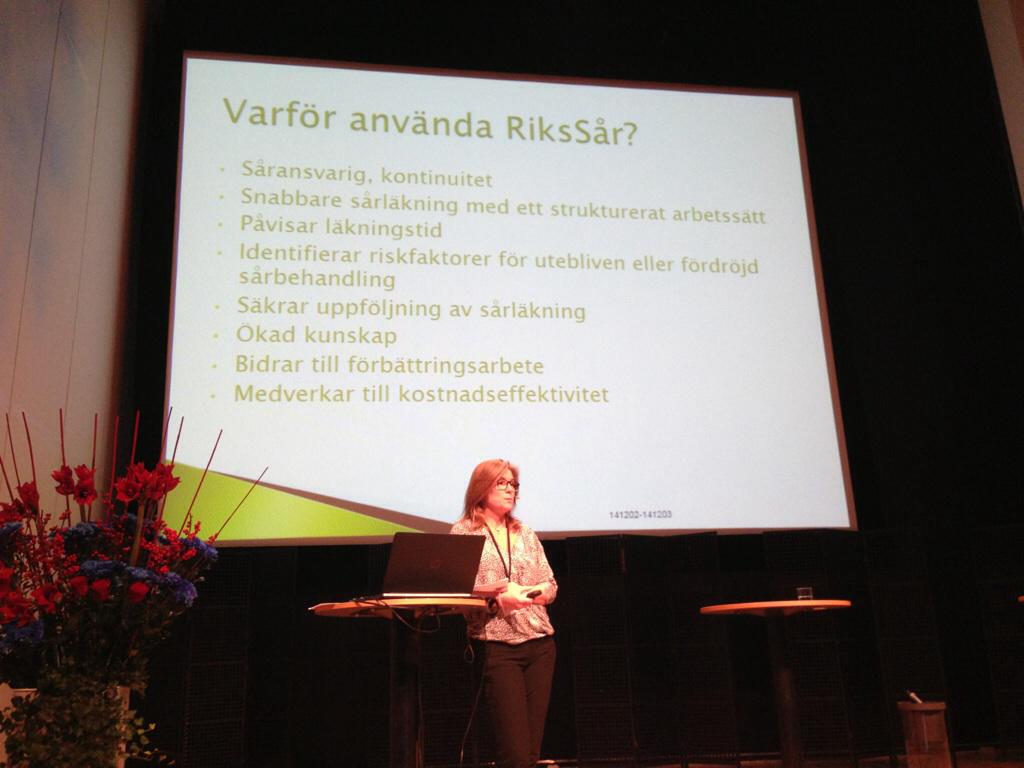 RiksSar's tweet photo. Annika berättar om RiksSår #kvalitetsregisterdag #Västmanland http://t.co/RH0VsBTRn0