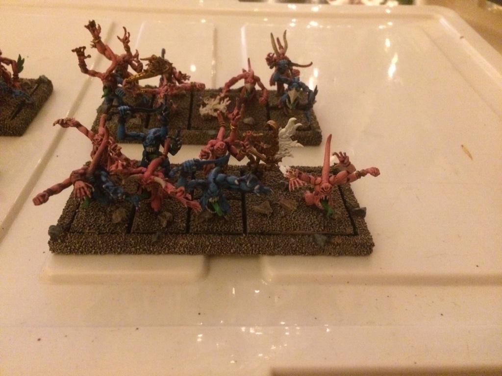 otspainting's tweet photo. pink/blue horrors are finally getting some love. Really great models and fun to paint so far. #ProjectDoC #wip http://t.co/CIaAVes2F0