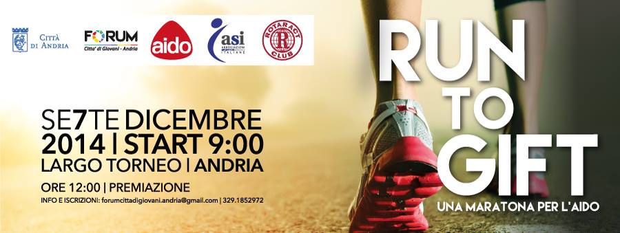 GiovaniForum's tweet photo. Corri per l'AIDO--->Dai la tua adesione #runtogift #7dicembre2014 @Off_sanDomenico @asi_nazionale @FerdinandoIeva http://t.co/spXCBSjxTT