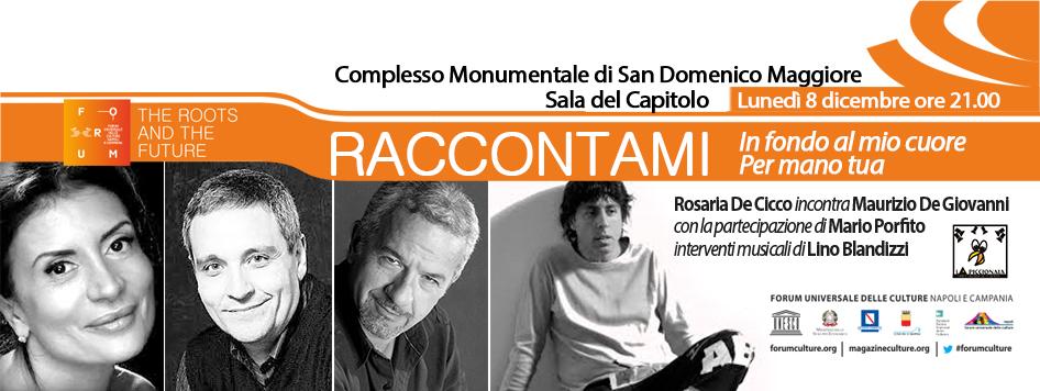 "Raccontami-In fondo al mio cuore per mano tua", 8/12 h 21.00. Ingresso libero. Prenota qui: tinyurl.com/jwcpw3b