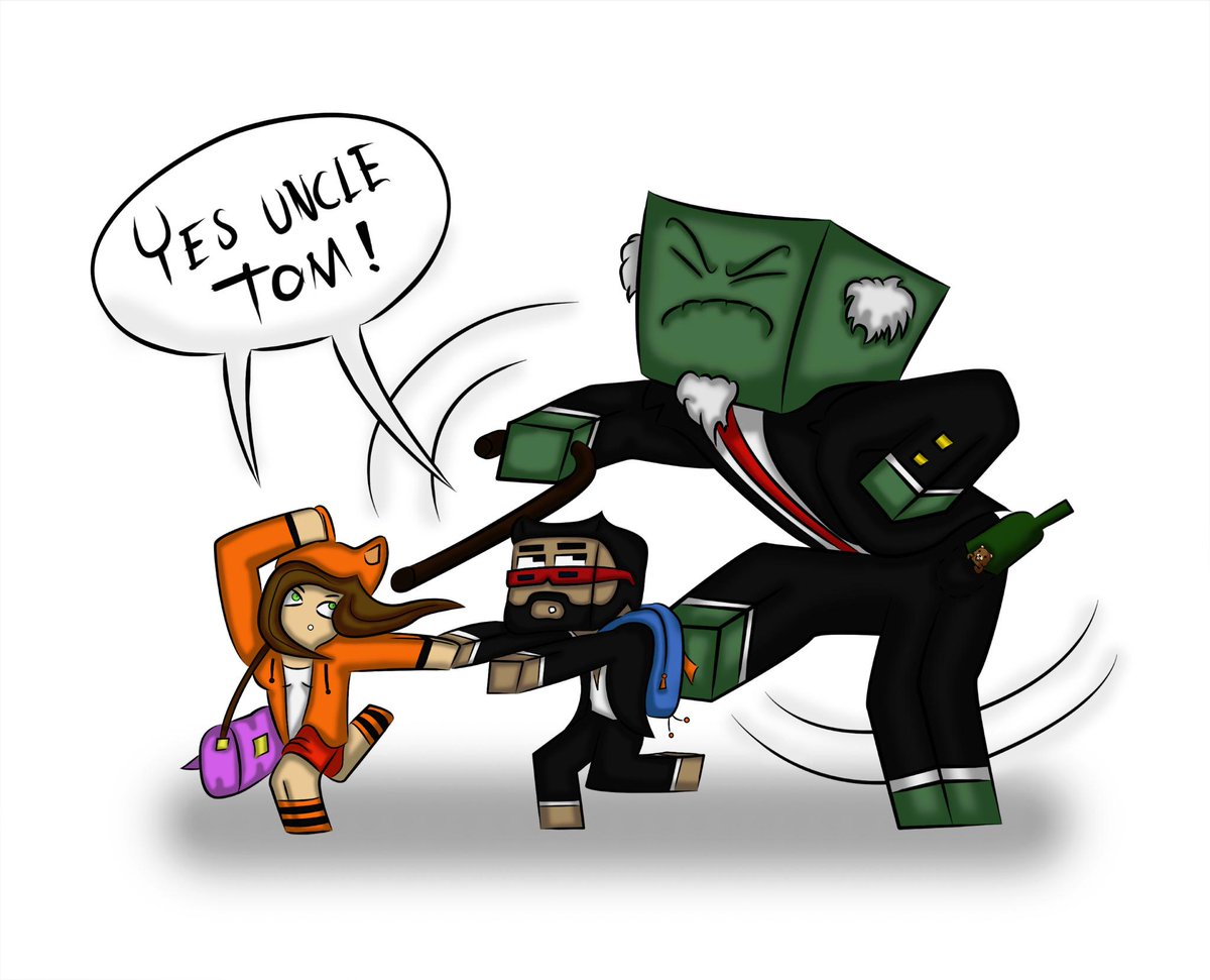 johanneslinnama's tweet image. School time you little F@#%s! Good guy Uncle Tom! @ProSyndicate @CaptainSparklez @OMGitsfirefoxx #TrinityIslandFA