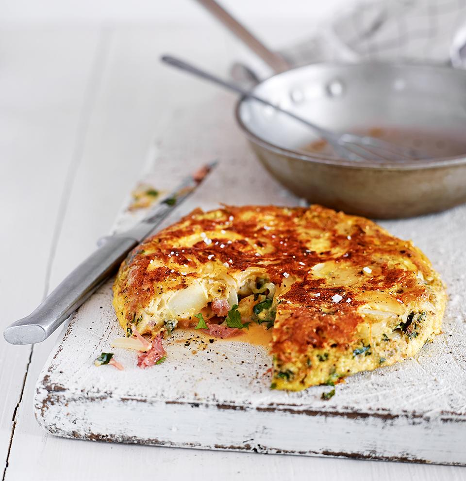 deliciousmag's tweet photo. Pick up basil infused olive oil, parmentier potatoes &amp; shredded ham hock. Then make this http://t.co/hdP4HSb3y0 http://t.co/d8z1Yo5gjr