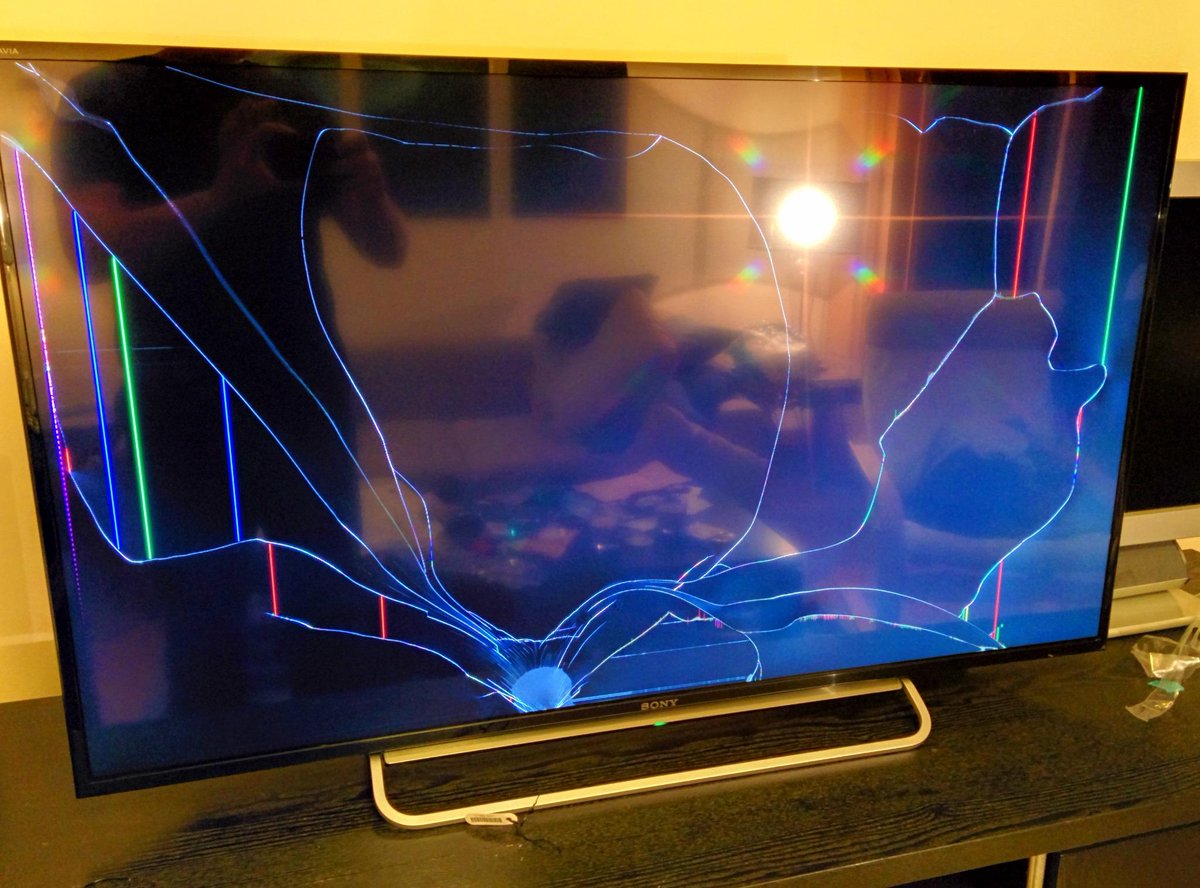 This is what a brand new <a href="/Sony/">Sony</a> TV looks like, and they are either unable or unwilling to refund it. Never buy Sony.