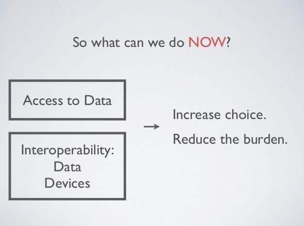 joyclee's tweet photo. Increase choice; reduce the burden @howardlook of @Tidepool_org http://t.co/nZBZ56SQvH #DData14 http://t.co/Zhpt491ki4
